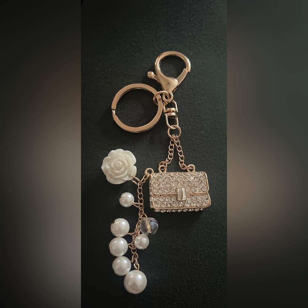 Rhinestones Crystal Bling mini Handbag Keychain| Keyring | handbag keychain